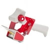 Business Source Pistol Grip Tape Dispenser 3" Core - Adjustable Tension Mechanism - Red - 1 Each