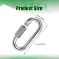thumbnail image 2 of fastboy 4pack/lot Quick Link Metal Carabiner Chain Connectors Heavy Duty Locking Clips For Outdoor, 2 of 6