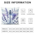 thumbnail image 5 of COMIO Watercolor Colorful Dragonfly on Flowers，Pillow Covers Decorative Cushion Cover Throw Printed Pillow Case Purple, 5 of 5