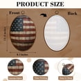 thumbnail image 3 of Canvas Wall Art Close up an old Oak whiskey barrel Oval Framed Canvas Prints Vintage Wall Hanging Decor for Home Decorations 8.6"x11.4", 3 of 7