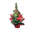 thumbnail image 2 of Hometravel Red Berry Christmas Tree, Mini Desktop Holiday Decor, Festive Tabletop Decoration for Scene Arrangement, Seasonal Display, 2 of 6