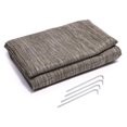 thumbnail image 1 of Camco Tapis de Patio 42812 15 Pieds x 7 Pieds; Gris; Polyvinyle Tissé; Tissu Non Réversible; avec Illets Résistants à la Rouille; avec Sac de Rangement en Toile; avec Piquets, 1 of 4