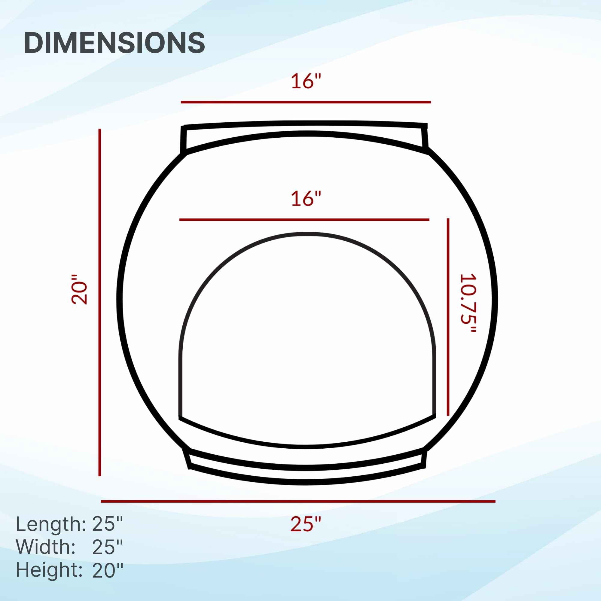 Refined Canine Igloo Pet Bed with Soft Cushion, Smoke