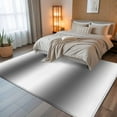 thumbnail image 5 of 6x9 Area Rugs, Gray White Ombre Non-Skid Rubber Backing Large Rectangle Rugs - Living Room Bedroom Home Office, Modern Abstract Art Farmhouse Gradient Indoor Floor Mat Carpets Washable Rug, 5 of 9
