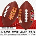 thumbnail image 3 of Franklin Sports NFL San Francisco 49ers Football - Youth Junior Size Football for Kids - Official NFL Team Logo + Colors Youth Football - Kids NFL Fan Shop Football, 3 of 13