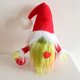 thumbnail image 4 of Gnomo verde peludo de Navidad con corazón rojo Festival Fiesta temática Suministros festivos, 4 of 6
