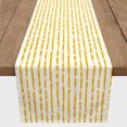 thumbnail image 3 of Creative Products Painted Strokes Yellow 16x72 Poly Twill Table Runner, 3 of 3