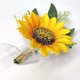 thumbnail image 1 of Muñeca de girasol artificial y conjunto para la decoración de la boda de la dama de honor del novio de la novia, 1 of 4