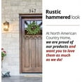 thumbnail image 4 of NACH Original Rustic Finish Cast Iron House Address Number for Outside or Inside, Decorative Mailbox Number for Outside, Maximum Rust Protection, Letter D, 5.5 inches, Black, JS-RUSTIC-D, 4 of 5