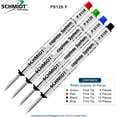 thumbnail image 2 of Schmidt P8126 Black, Blue, Green, Red Capless Rollerball Refill, Fine Tip 0.6mm - Pack of 30, 2 of 3