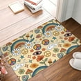thumbnail image 5 of Daiia 70s Hippie Style Front Door Mat, Heavy Duty Durable Welcome Mat for Outdoor Indoor, Dirt Trapper Waterproof Super Absorbent Door Mat, 16" x 24", 5 of 9