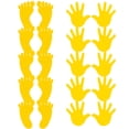 thumbnail image 1 of 10 pares de calcomanías de pared para habitación infantil con huellas de manos y pies, 1 of 6