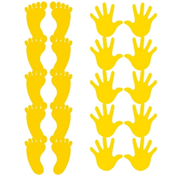 MasteelfCA 10 Pairs Nursery Room Wall Decal Handprint Footprint Wall Stickers Nursery Wall Stickers