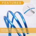 thumbnail image 6 of Unique Bargains 32.81Ft 10m Universal Car Door Edge Protective Strip Car Chrome Door Edge Guard Strip Chrome Blue, 6 of 7
