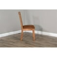 thumbnail image 6 of Pemberly Row 19" Traditional Mindi Wood Slatback Chair in Rustic Oak (Set of 2), 6 of 8