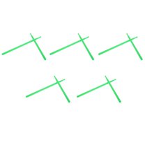 5 Pair of 5A Drumsticks Nylon Stick for Drum Set Professional Green