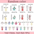 thumbnail image 2 of 1 Box 60Pcs Angel Charms Bulk Angel Beads Guardian Angel Wing Bead Heart Faceted Glass Beads Love Beading Fairy Charms for Jewelry Making Charm Party Favor Gift Christmas Earrings DIY Craft, 2 of 9