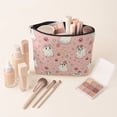 thumbnail image 6 of Mecorevxz Halloween Zipper Cosmetic Bag Multi Patterns Cute Ghost Makeup Pouch Reusable Canvas Travel Storage Bag for Makeup Toiletries Small Accessories Suitable for Halloween Decorations(A), 6 of 8