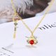 thumbnail image 2 of Colgante con forma de corazón de circonita cúbica y cadena de oro para niñas, collar sencillo y bonito en forma de Y para mujer o novia, plateado, 2 of 5