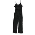 thumbnail image 1 of bar III Womens Woven Striped Jumpsuit, Black, X-Large, 1 of 2