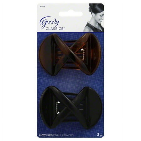 Goody 47338 Pack of 2 Sleek Updo Erin Claw Clips