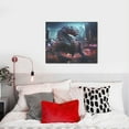 thumbnail image 4 of Logiee Urban Mechanical Dragon Print Canvas Wall Art ,Art Poster,Canvas Decorative Picture,Decor Wall Pictures for Living Room Bedroom Bathroom,Ready to Hang, 4 of 6