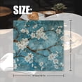 thumbnail image 2 of Bahomeck Cloth Napkins Set Of 4,18*18 Inch Washable Polyester Napkins Dining Table Napkins Weddings Party Dinner Parties(White Flowers On Blue Background Cherry Blossoms), 2 of 3