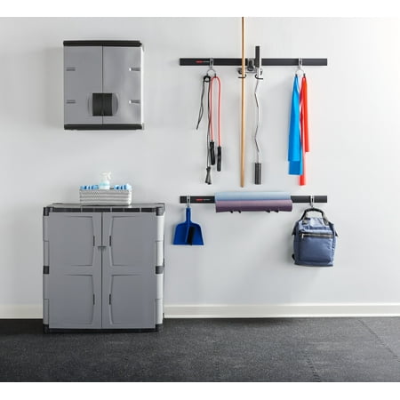 Rubbermaid Garage FastTrack Rail 48 in. Hang Rail, Black