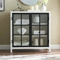 thumbnail image 2 of Evelyn&Zoe Bennett 32" Wide Rectangular Accent Cabinet, White, 2 of 10