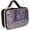 black, variant on ZIPIT: Travel Makeup Bag - Black & Purple Flowers - Protective Hard Shell, Large Cosmetic Case, Transparent Zipper Lid, Handle, Toiletry Organizer