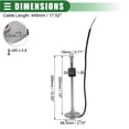 thumbnail image 4 of 1 Set Universal Fuel Sending Unit and Gauge Kit Boat Fuel Level Sending Unit 10'' (250mm) for Boat Car, 4 of 6