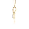 thumbnail image 2 of Angara Natural Diamond Necklace - Diamond Heart Pendant with Infinity Loop in 14K Yellow Gold for Women, 2 of 8