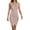 Z29-Beige, variant on gcong Women's Dresses V Neck Sleeveless Wrap Ruched Bodycon Party Graduation Dress Homecoming Dresses Wedding Guest Dresses for Women Red