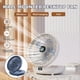 thumbnail image 2 of Hanging/Desk Fan,Home Mini Ceiling Fan,1200 mAh Battery,Foldable Save Space,3 Speeds Strong Wind,Summer Quiet Cooler for Room, 2 of 4