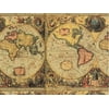 Pack of 1, Old World Map 30" x 417' Half Ream Roll Gift Wrap for Holiday, Party, Kids' Birthday, Wedding & Special Occasion Packaging