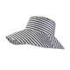 thumbnail image 2 of Sombrero de Sol a Rayas for Mujer, Sombrero de Pescador Plegable de ala Ancha, Ligero, Transpirable con Corbata a Prueba de Viento for Viajes en la Playa, Actividades de Verano al Aire Libre, 2 of 2