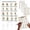 Z-13-White-8x10 Inch, variant on 30‑Day Chair Workout Poster Fitness Challenge Chart Home Exercise Poster Frameless Wall Print Beginner Weight Training Guide, Illustrated Daily Workout Routines To Build Strength and Stamina 2Pcs