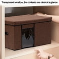 thumbnail image 5 of Xuniizn Cube Storage Organizer, Shelf Unit with Fabric Storage Bins - Modular Cube Storage & Collapsible Storage Cubes for Home Organization, Closet, Office, Nursery, 60%Cotton, 40%Linen, Brown, 5 of 9