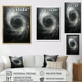 thumbnail image 4 of Designart "Cosmic Current Spiral In Black" Abstract Spirals Canvas Prints, 4 of 7