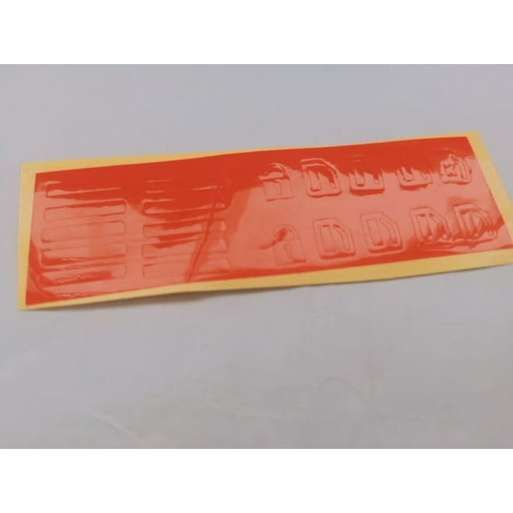 Luminous Car Window Switch Stickers Car Door Lock Switch Stickers Window Switch Button Stickers Fluorescent Decal Universal Car Decoration Orange