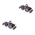 thumbnail image 1 of Maytalsory Verres Style Steampunk Unique avec Vintage Distinctif pour Halloween Rouge 2Set, 1 of 6