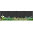 thumbnail image 3 of Resenkos Hedges Fence,Faux Hedge Panels,2-Pack Outdoor Picket Fence with 3 Cuspidal Foot Stakes-Black, 3 of 7