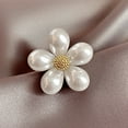 thumbnail image 3 of TNOBHG Luxury Pearl Brooch Chic Flower Bow Brooch Lightweight Rust-resistant Alloy Lapel Pin with Elegant Pearls Women's Fashion Accessory Lightweight Lapel, 3 of 8