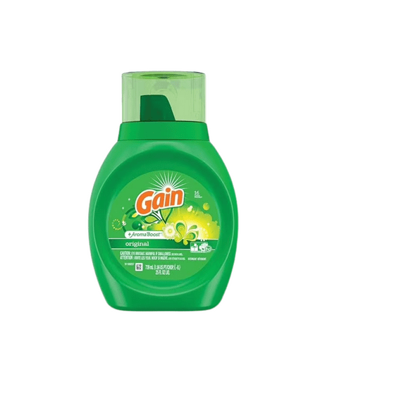 Gain Liquid Laundry Detergent, Original Scent, 25 fl oz Bottle, 16 Loads