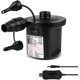 thumbnail image 1 of electric air pump, rechargeable,quick to inflate/deflate 3 tips and 5v usb adapter included, 1 of 5