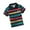 Black, variant on WOYY Little Boys Short Sleeve Striped Polo Shirt Summer Undershirt Kids T-Shirt,Black