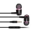 thumbnail image 2 of Linyer Wired Earphone In Ear Noise Canceling Travel Music Play Gaming TV Smartphone Tablet Universal Headphone with 3.5mm  for Jack Black+Rose, 2 of 8