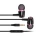 thumbnail image 5 of Matsuzay Auricular con cable In-Ear Reducción de ruido Reproducción de música portátil Video Teléfono inteligente Auriculares para negro + rosa 2Conjunto, 5 of 6