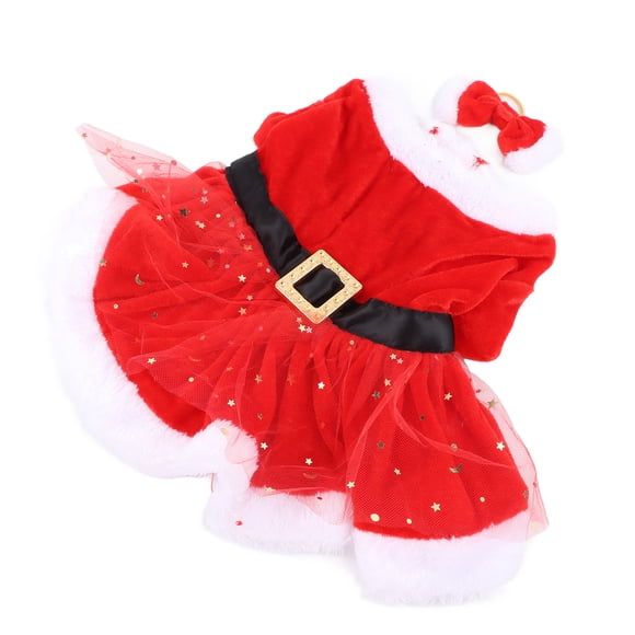 Disfraz de Navidad para Mascotas Divertido Lindo Padre Navidad Perro Gato Ropa con Tocado de Lazo para Fiesta Temática Cosplay ANGGREK Otros