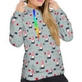 thumbnail image 5 of Yiaed Christmas Gnome 1 Print Womens Casual Hoodies Crew Neck Long Sleeve Sweatshirts With Pocket Pullover Tops Women's Hooded Sweatshirt-Medium, 5 of 5